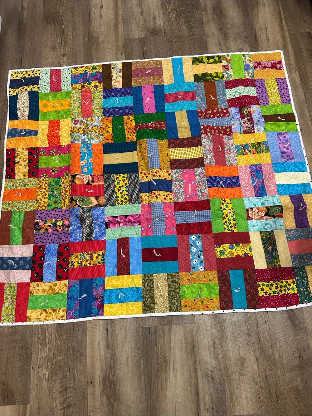 Handmade Multicolor Patchwork Quilt - Vibrant Home Bedding